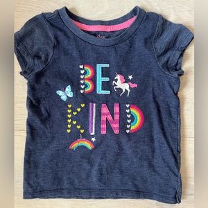 Hatley Be Kind 4T shirt rainbow/unicorn